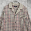 バーバリー ヴィンテージ ロゴ ノバチェック パジャマシャツ カーキ / ベージュ