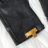 エルメス ケリー レザー 手袋 グローブ ブラック - NEWSED