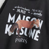Maison Kitsune 狐狸印花运动衫 深灰色