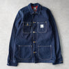 Carhartt denim jacket coverall white stitch indigo
