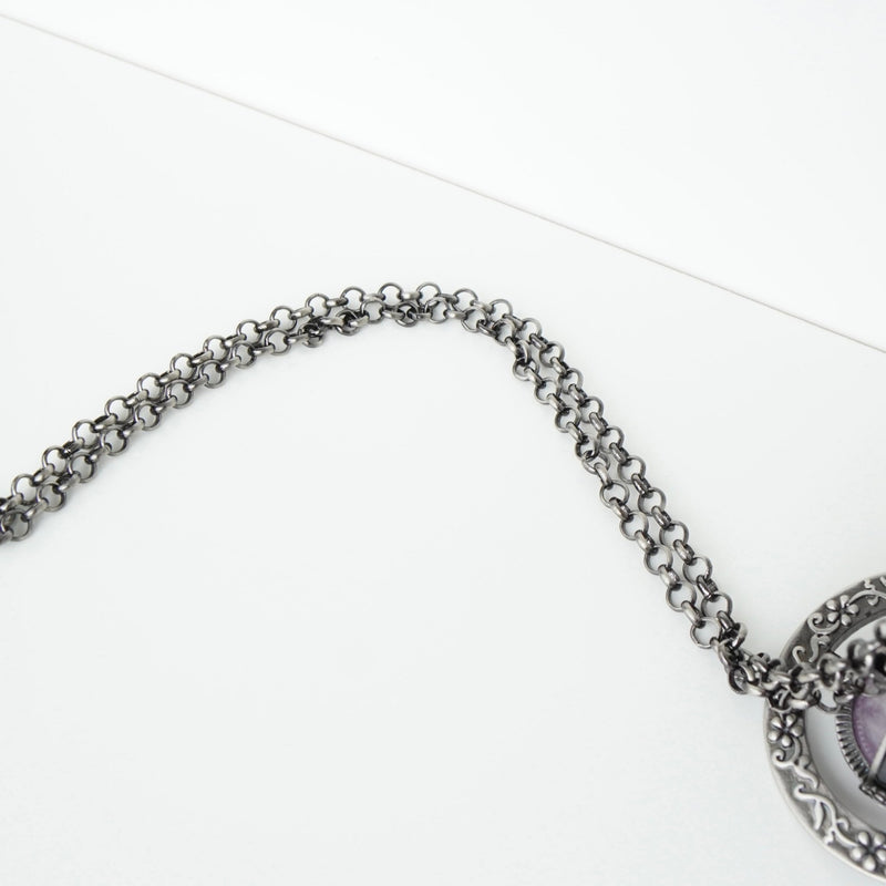 ヴィヴィアン ウエストウッド オーナメンタルタイニーオーブ ラインストーン シルバー ネックレス - NEWSED