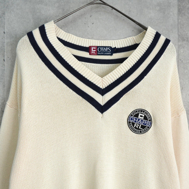 チャップス ラルフローレン チルデンニット アイボリー - NEWSED