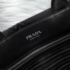 Prada Pocono Tessuto 黑色尼龙/皮革三角板托特包