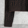 Fendi Zucca 女士羊毛 Polo 针织衫 棕黑色