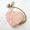 Louis Vuitton Monogram Vernis Portemonnay 酷玫瑰珍珠零钱包表带粉色包装盒