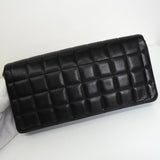 シャネル チョコバー ココマーク ターンロック チェーン セミショルダーバッグ ブラック - NEWSED