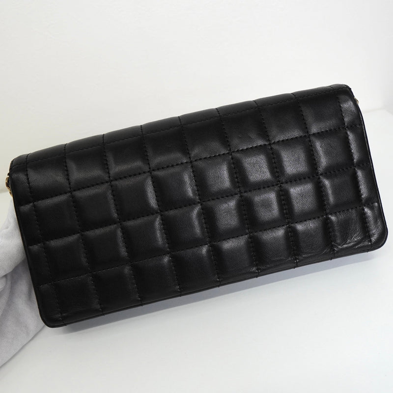 シャネル チョコバー ココマーク ターンロック チェーン セミショルダーバッグ ブラック - NEWSED