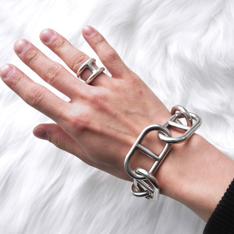 【超美品】　HERMES シェーヌダンクル　ジェアン　ブレスレット HERMES - エルメス シェーヌダンクル ジェアン ブレスレットの