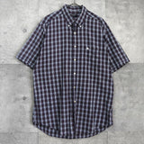 バーバリー ノバチェック ホースロゴ 刺繍 半袖シャツ ブラック / ホワイト - NEWSED