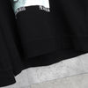 Valentino logo print hoodie in black