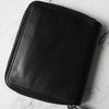 メゾン マルジェラ 四つタグ レザー ラウンドジップ コンパクトウォレット ブラック