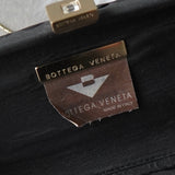 ボッテガ ヴェネタ イントレチャート サテン パーティーバッグ ブラック - NEWSED