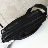 プラダ テスート ポコノ ナイロン サフィアーノレザー トライアングルロゴ ショルダーバッグ ブラック - NEWSED