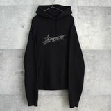 サンローラン パリ スター ロゴ パーカー ブラック - NEWSED