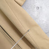 Yves Saint Laurent Vintage Wool Balmacaan Coat Long Coat Beige