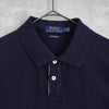 ポロ ラルフローレン カレッジロゴ 半袖 ポロシャツ ネイビー
