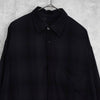 エヌハリウッド オンブレシャツ レーヨンシャツ 長袖シャツ ブラック
