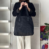 Prada Pocono Tessuto/Leather Tote Bag Black