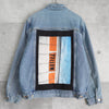 Anderson Bell Back Print Denim Jacket Blue