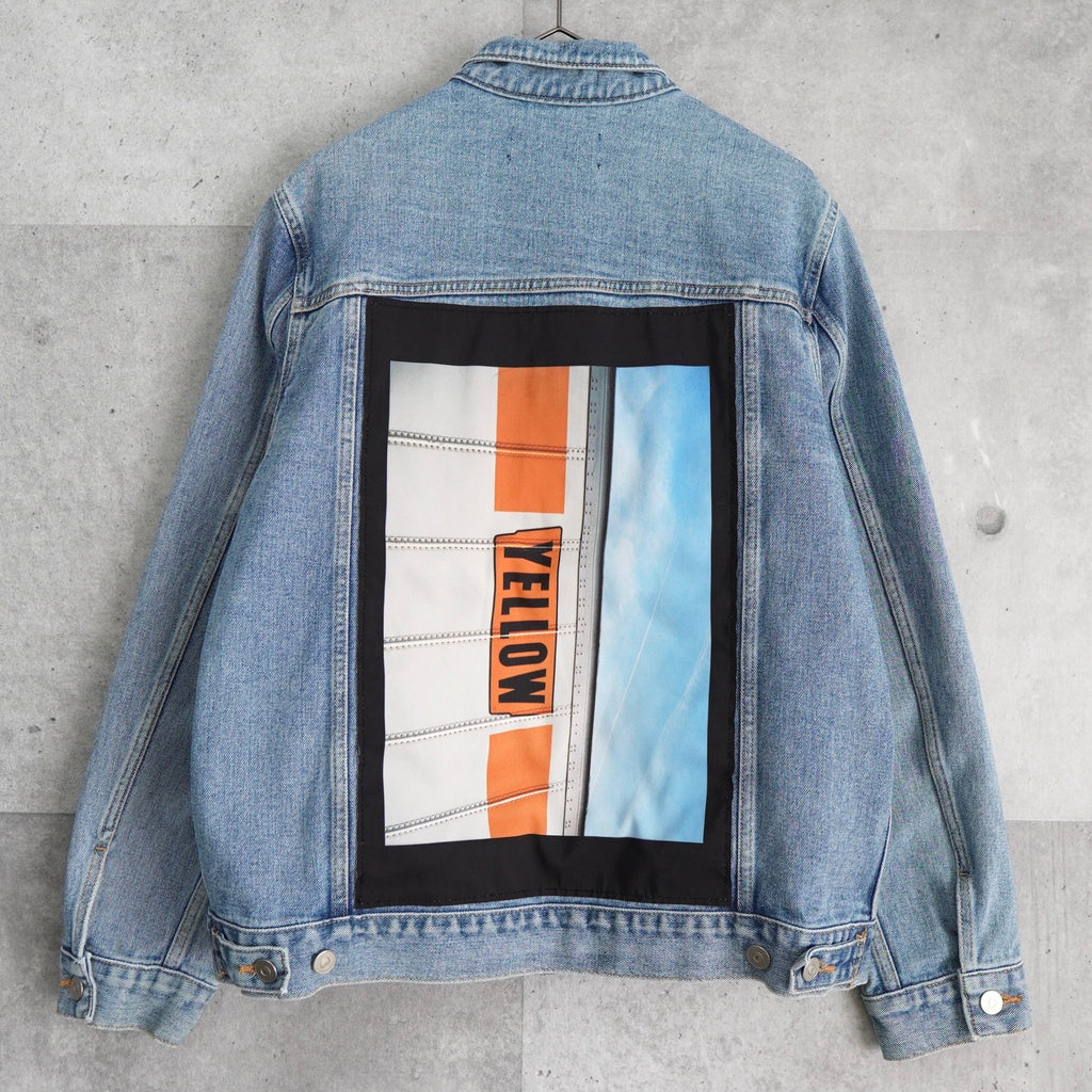 Anderson Bell Back Print Denim Jacket Blue