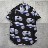 ラッド ミュージシャン 花柄 半袖シャツ ブラック - NEWSED