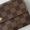 ルイ ヴィトン ダミエ ポルトフォイユ・サラ 長財布 フラップ ブラウン