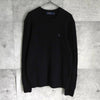 ポロ ラルフローレン スモールポニー カシミヤ ウール ケーブル ニット ブラック