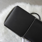 ボッテガ ヴェネタ アルコ マキシイントレチャート トートバッグ ブラック - NEWSED