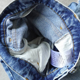 エムエムシックス メゾン マルジェラ スラッシュディティール デニム ジーンズ ブルー - NEWSED