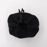 プラダ ポコノ テスート ナイロン 巾着 バッグ ポーチ 三角プレート ブラック - NEWSED