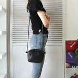 ロエベ ヴィンテージ アナグラム ナッパレザー ショルダーバッグ ポシェット ブラック - NEWSED