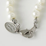 ヴィヴィアン ウエストウッド オーブ ラインストーン フェイクパール シルバー - NEWSED