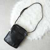 ロエベ アナグラム レザー ショルダーバッグ ポシェット ブラック - NEWSED