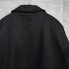 フェンディ シャドー レオパード柄 ステンカラーコートブラック レディース