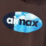 ナイキ エアマックス プリント パーカー フーディ ブラウン - NEWSED