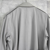 イヴ サンローラン ヴィンテージ ウール ロングコート ステンカラーコート レディース ライトグレー - NEWSED