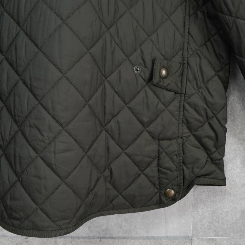 ポロ ラルフローレン コーデュロイ襟 キルティングジャケット ミリタリージャケット カーキ - NEWSED