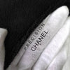 Chanel Coco Mark pile fabric novelty shoulder bag black