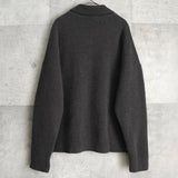 アミパリ アミ パリス ハートロゴ ポロニット ダークグレー - NEWSED