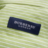 Burberry 马标志条纹短袖衬衫（绿/白）