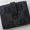 ロエベ アナグラム 二つ折り財布 ブラック