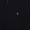 Vivienne Westwood Orb Embroidered Short Sleeve Polo Shirt in Black