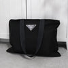 プラダ ポコノ テスート ナイロン トートバッグ トライアングルロゴ ブラック