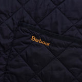 バブアー コーデュロイ襟 ロゴ キルティングジャケット ブラック - NEWSED