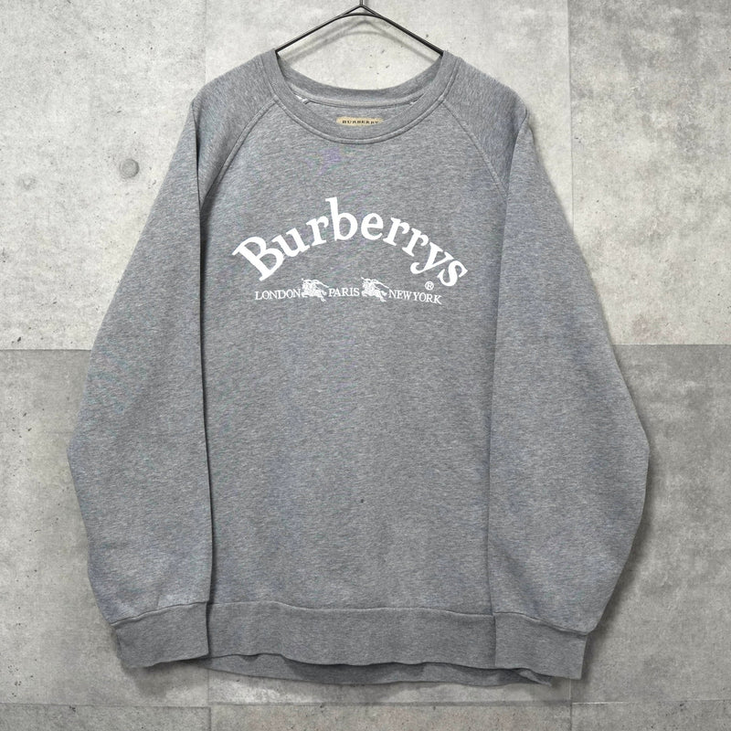 バーバリー ホースロゴ 刺繍 スウェット グレー | ブランド古着を扱う