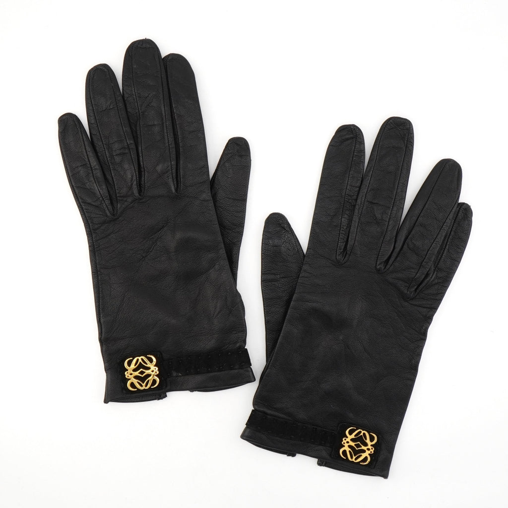 ロエベ LOEWE ラムレザーグローブ レザー手袋 アナグラム ロエベ LOEWE