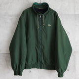 ラコステ 中綿ジャケット ブルゾン ロゴパッチ グリーン - NEWSED