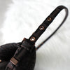 Fendi Mamma Bucket Zucchino Double Flap Nylon Canvas One Shoulder Bag Brown