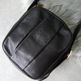 ロエベ アナグラム レザー ショルダーバッグ ポシェット ブラック - NEWSED