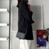 ヴァレンティノ ロックスタッズ レザー チェーンショルダー ショルダーバッグ ポシェット ブラック / ゴールド - NEWSED